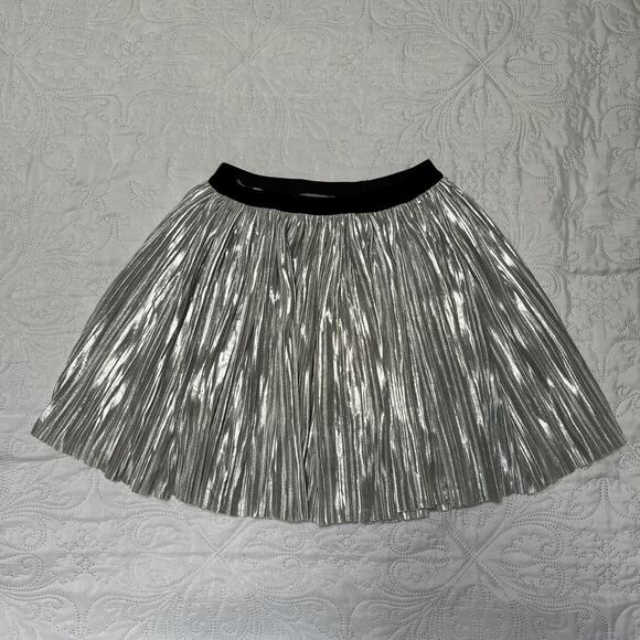 Rockets Of Awesome Metallic Pleated Skirt Size 8 - Picture 3 of 6